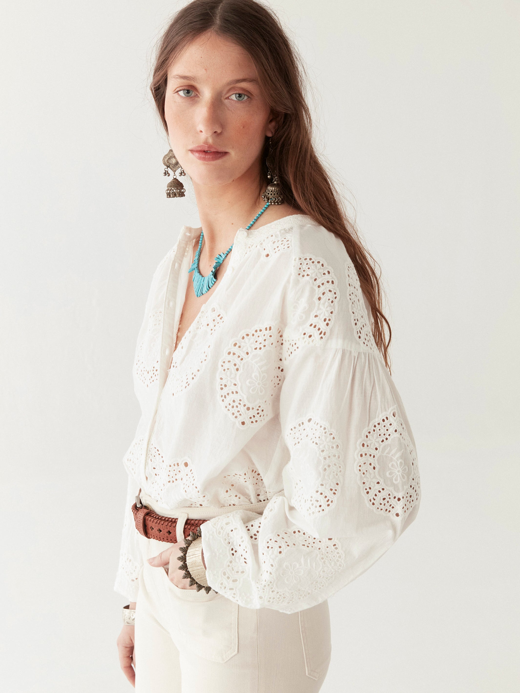 Margaret Blouse - Bath Rose