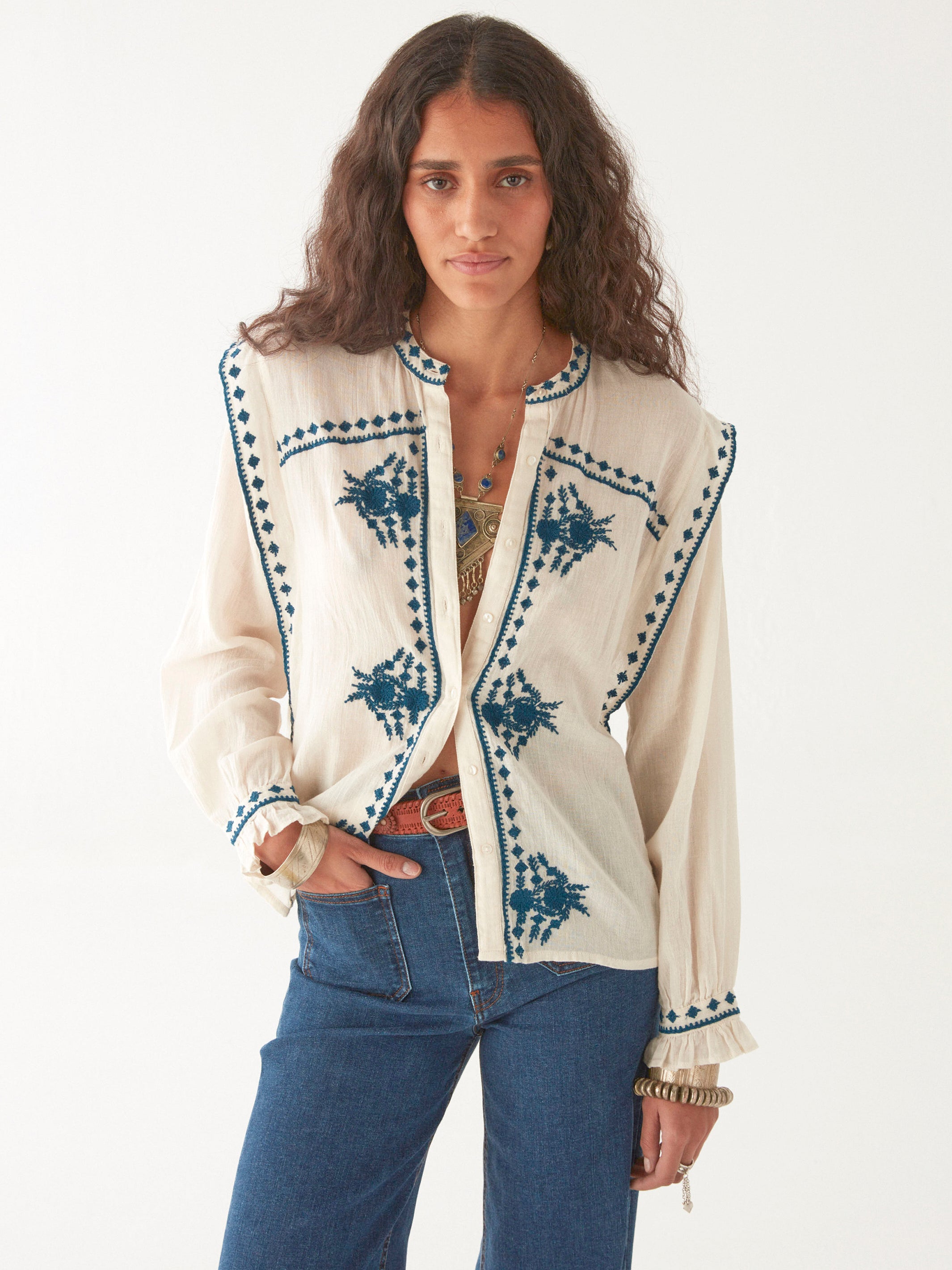 Philippa Blouse - Panna Cotta