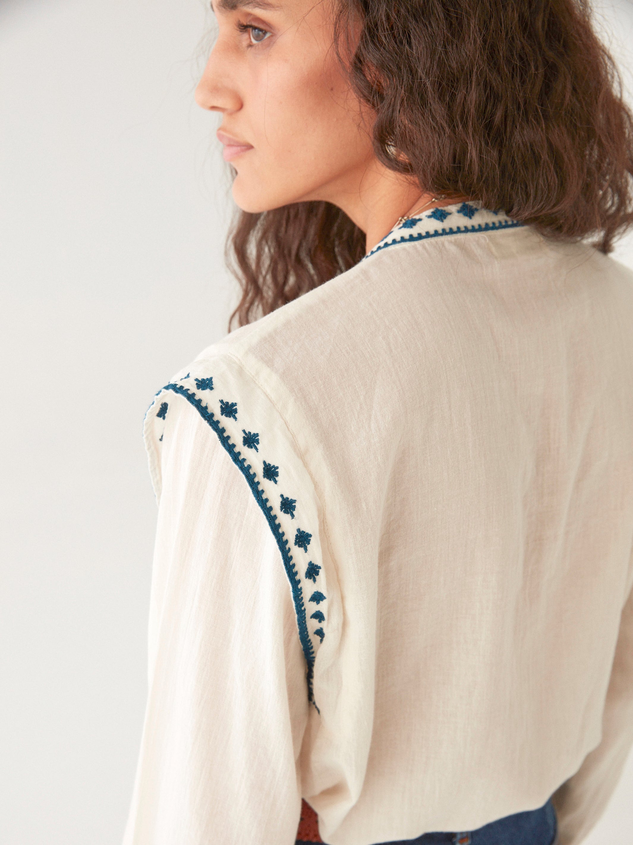 Philippa Blouse - Panna Cotta