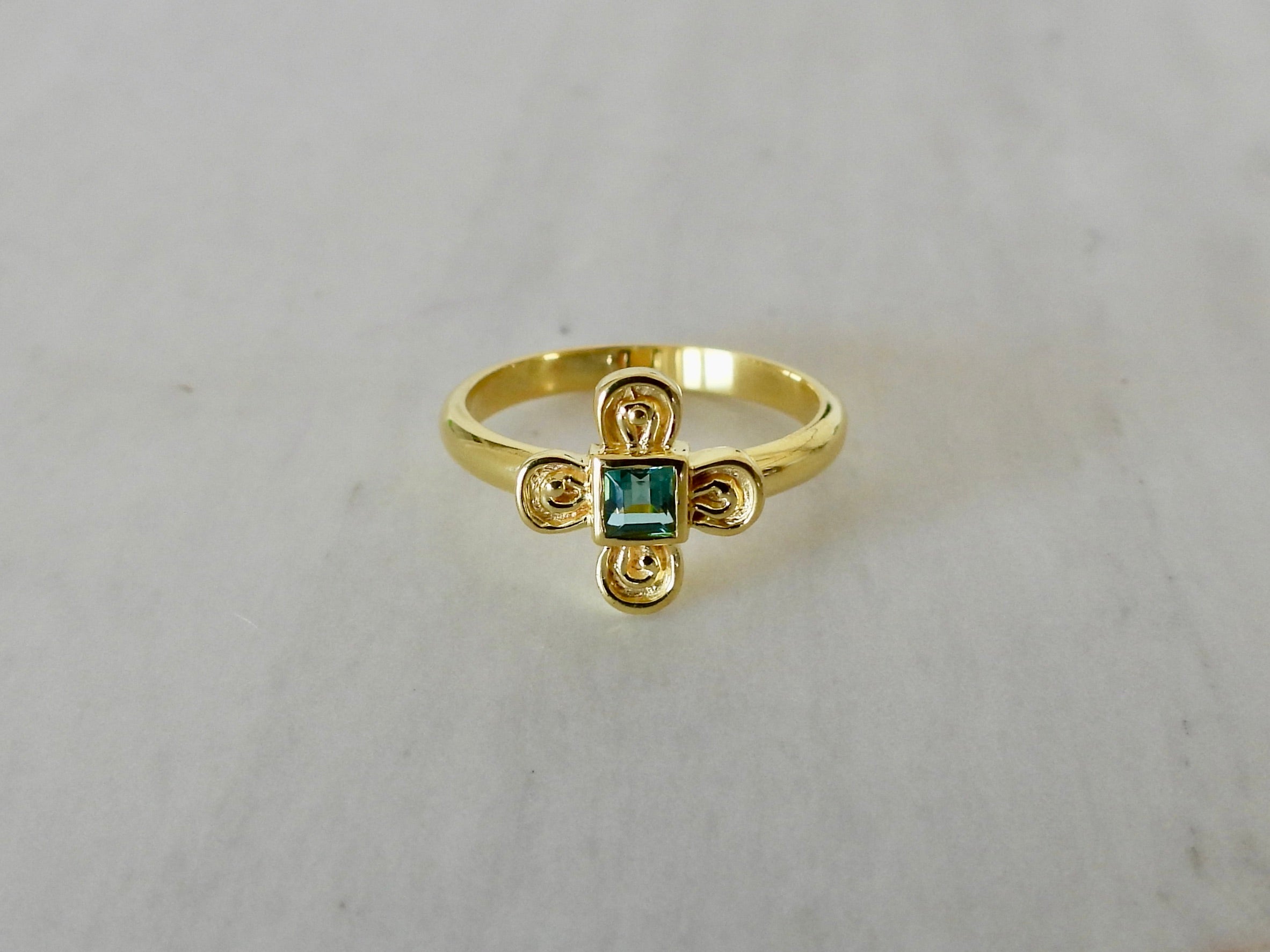KYAH RING - Green Quartz