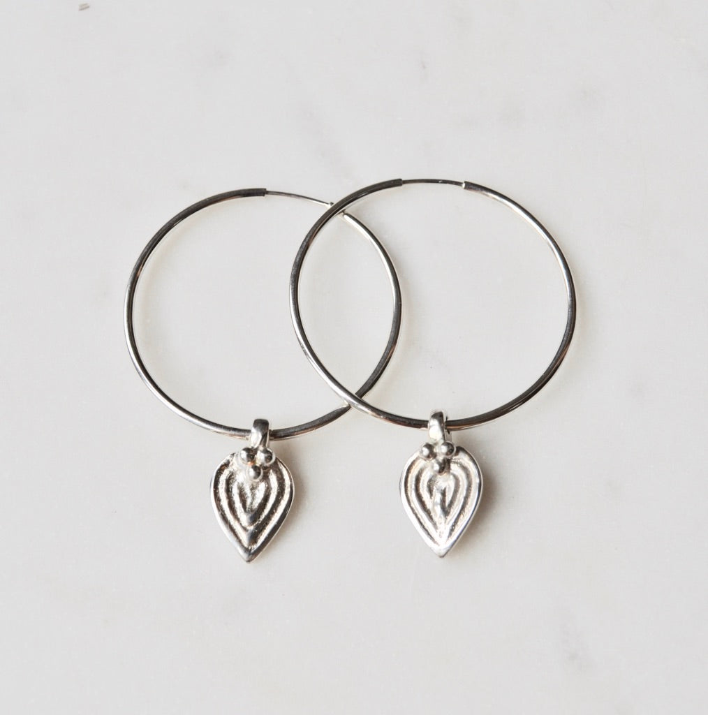 Nisha Hoop Earrings in Silver SOLD OUT