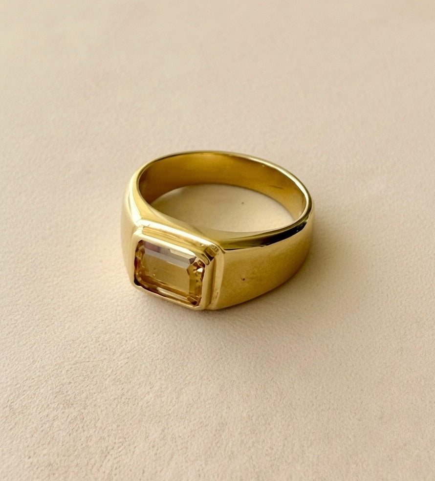 Artemis ring with Citrine