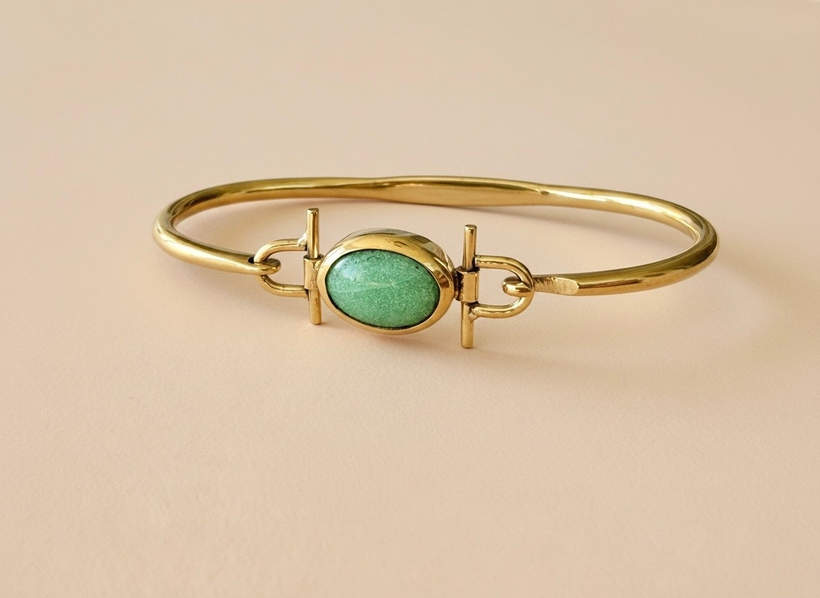 Gaia Cuff with Aventurine stone