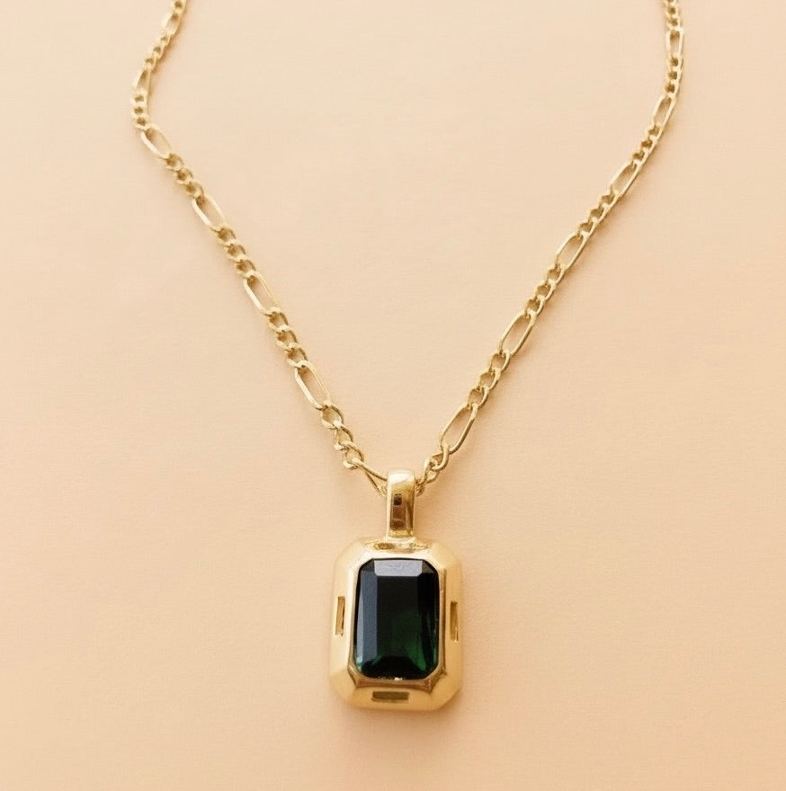 Artemis Necklace Green Quartz