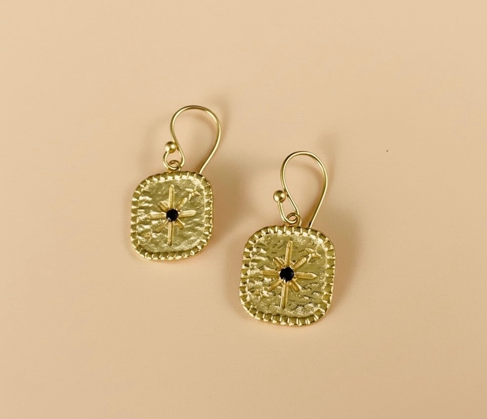 Kobe Earrings with Garnet