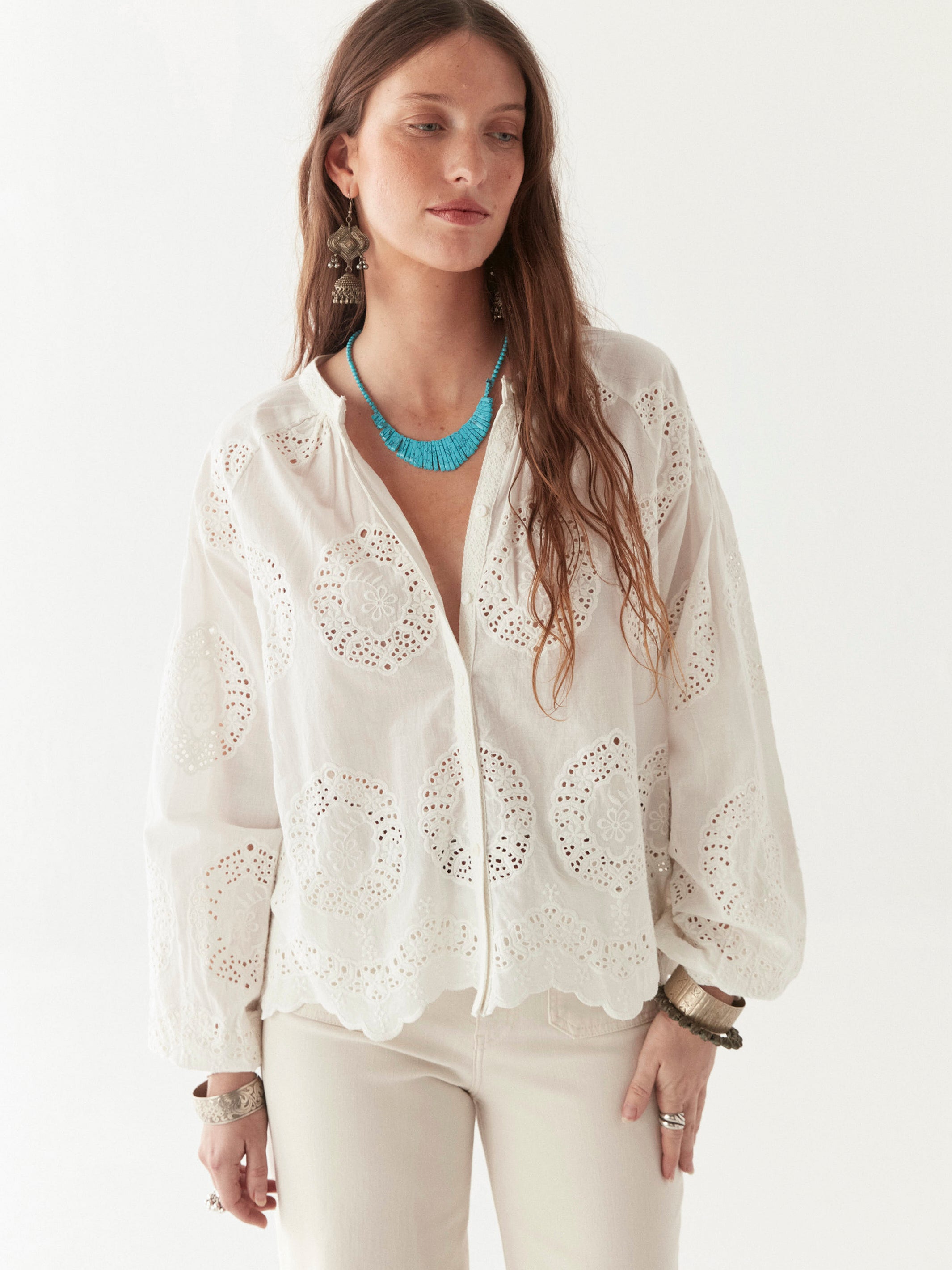 Margaret Blouse - Bath Rose