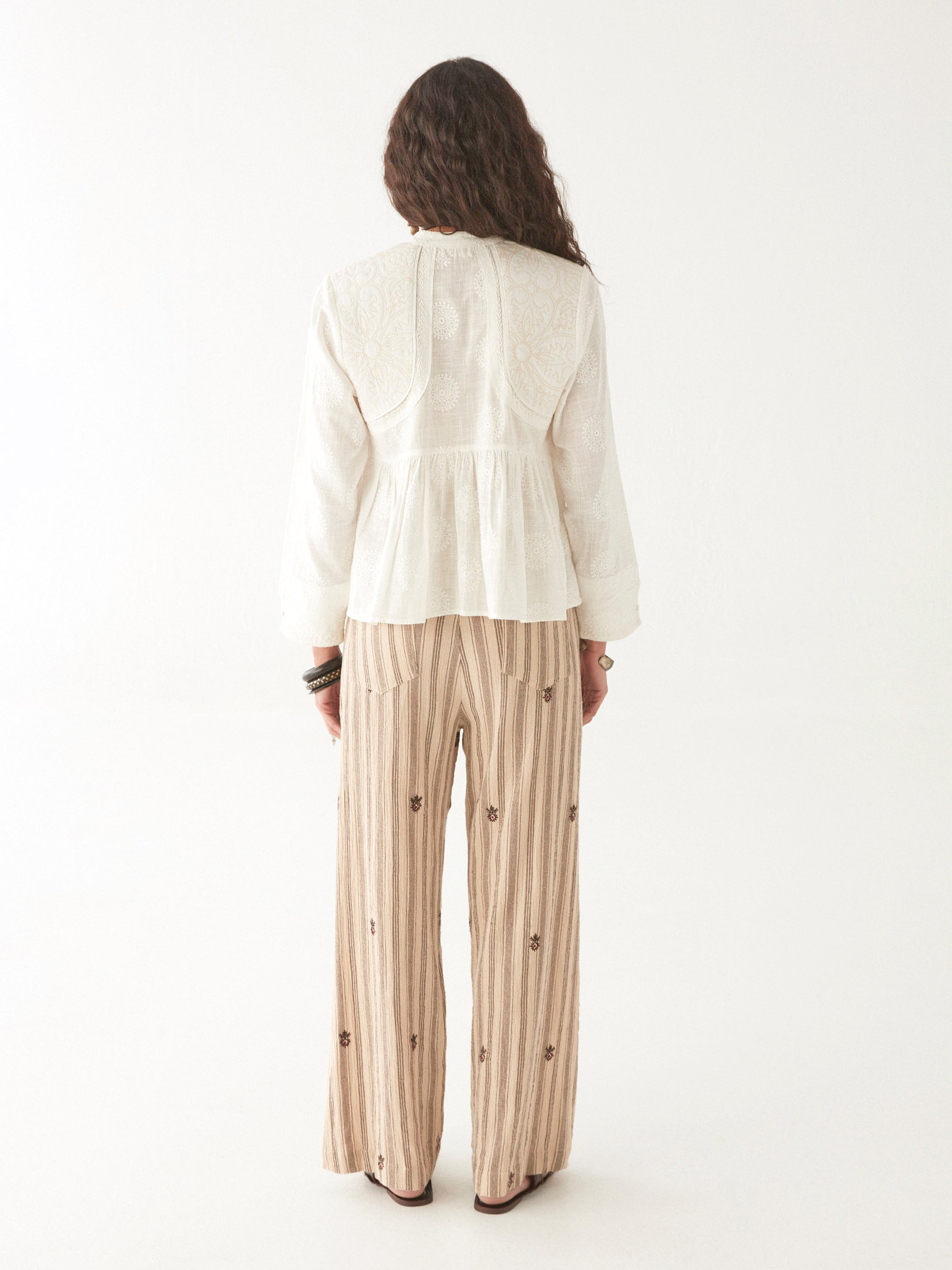 Ariana Blouse - Mosaique Ivory