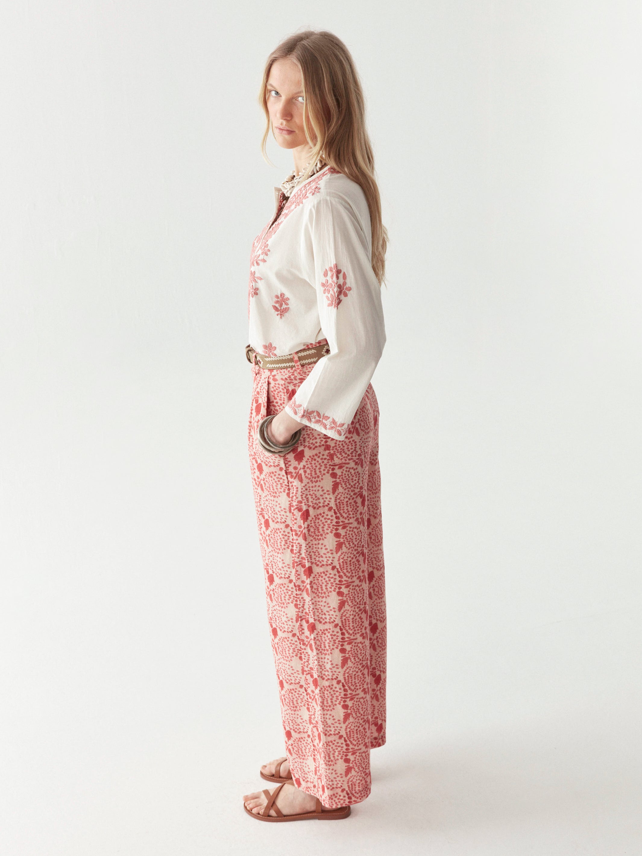 Shyla Blouse - Chikan Blossom
