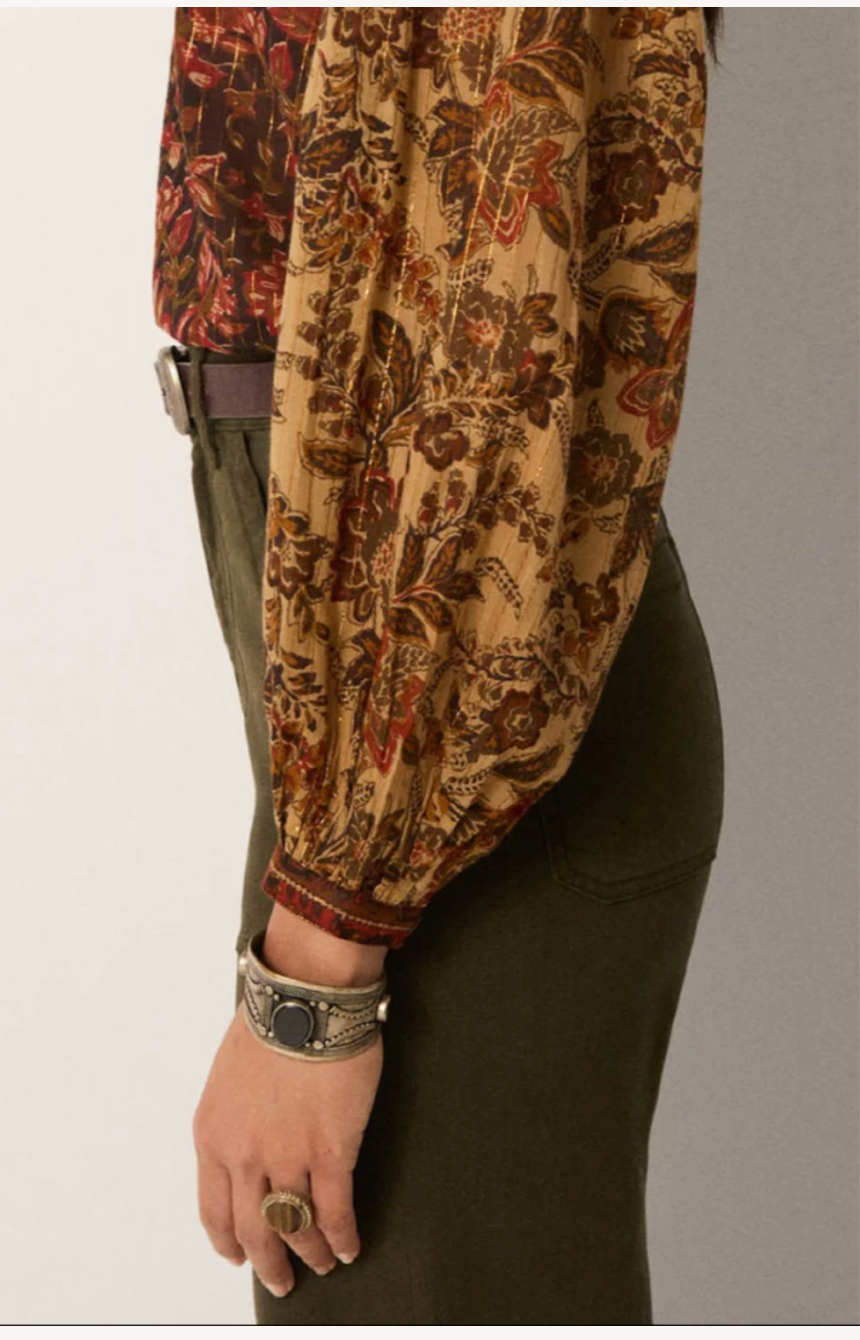 Maison Hotel Adele Blouse - Autumn Leaves