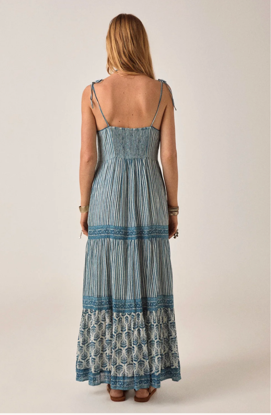 Maison Hotel Cristina Sleeveless Dress Mediterranean Stripes